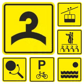 Тактильная пиктограмма в ассортименте